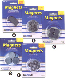 Powerful ceramic hobby and craft magnets